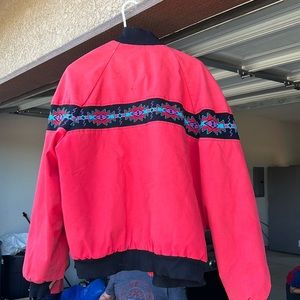 Vintage Davis James Cherry Red Jacket